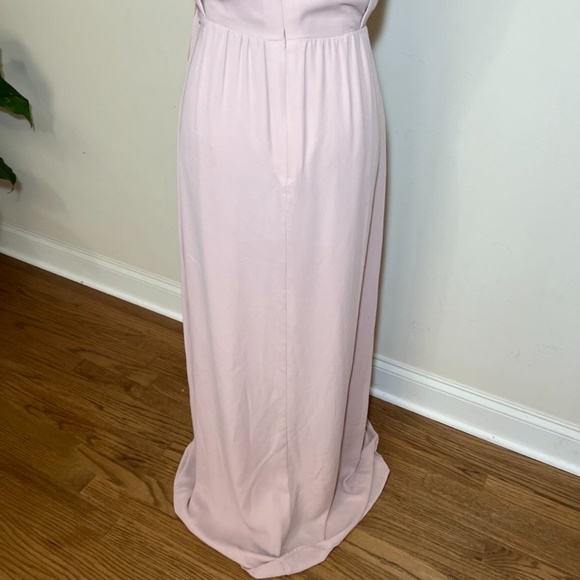 NEW WAYF Blush Pink Wrap Long Maxi Dress Sz S - Picture 7 of 12